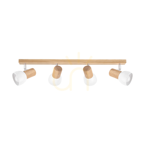 Nord taklampa, oljad ek, 4xE27, 75 cm small 0