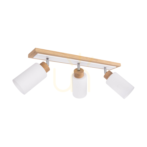 Kontrollera Taklampa Bella, oljad ek/vit, 3xE27, 74 cm