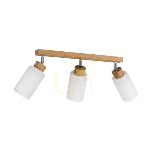 Kontrollera Taklampa Selva, oljad ek, 3xE27, 52 cm