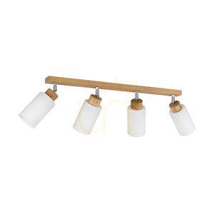 Taklampa Selva, oljad ek, 4xE27, 75 cm small 0