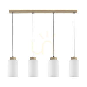 Selva taklampa, oljad ek, 4xE27, 75 cm 0 Selva taklampa, oljad ek, 4xE27, 75 cm small 0