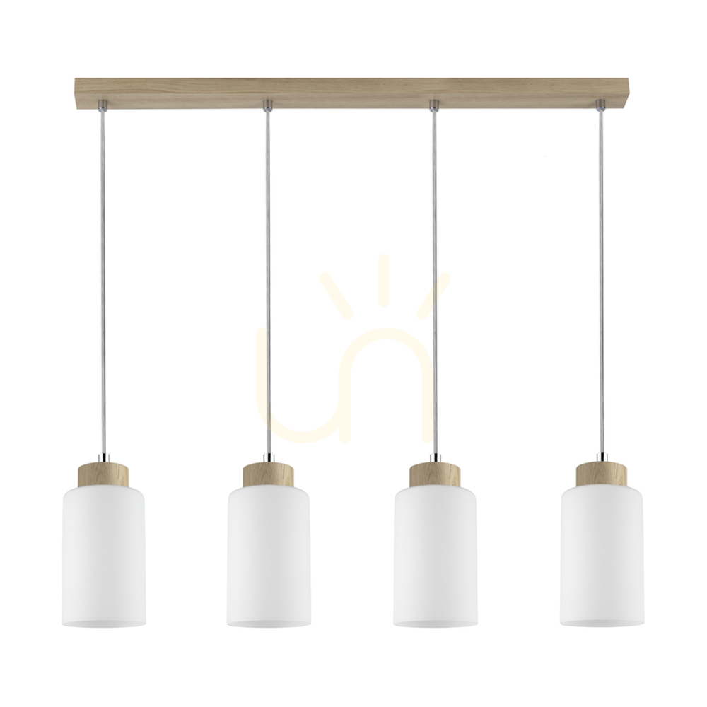 Kontrollera Selva taklampa, oljad ek, 4xE27, 75 cm Selva taklampa, oljad ek, 4xE27, 75 cm