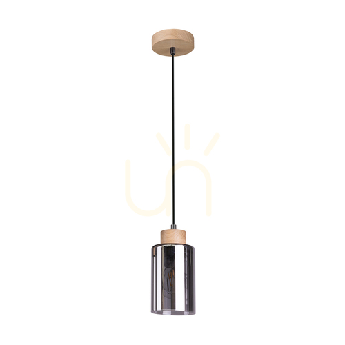 Kontrollera Selva taklampa, oljad ek, 1xE27, Ø10 cm