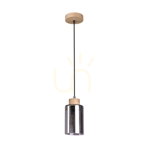 Selva taklampa, oljad ek, 1xE27, Ø10 cm small 0