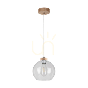 Fiorda taklampa, oljad ek, 1xE27, Ø20 cm small 0
