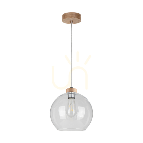 Kontrollera Fiorda taklampa, oljad ek, 1xE27, Ø25 cm