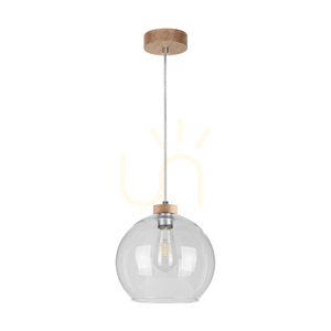 Fiorda taklampa, oljad ek, 1xE27, Ø25 cm small 0