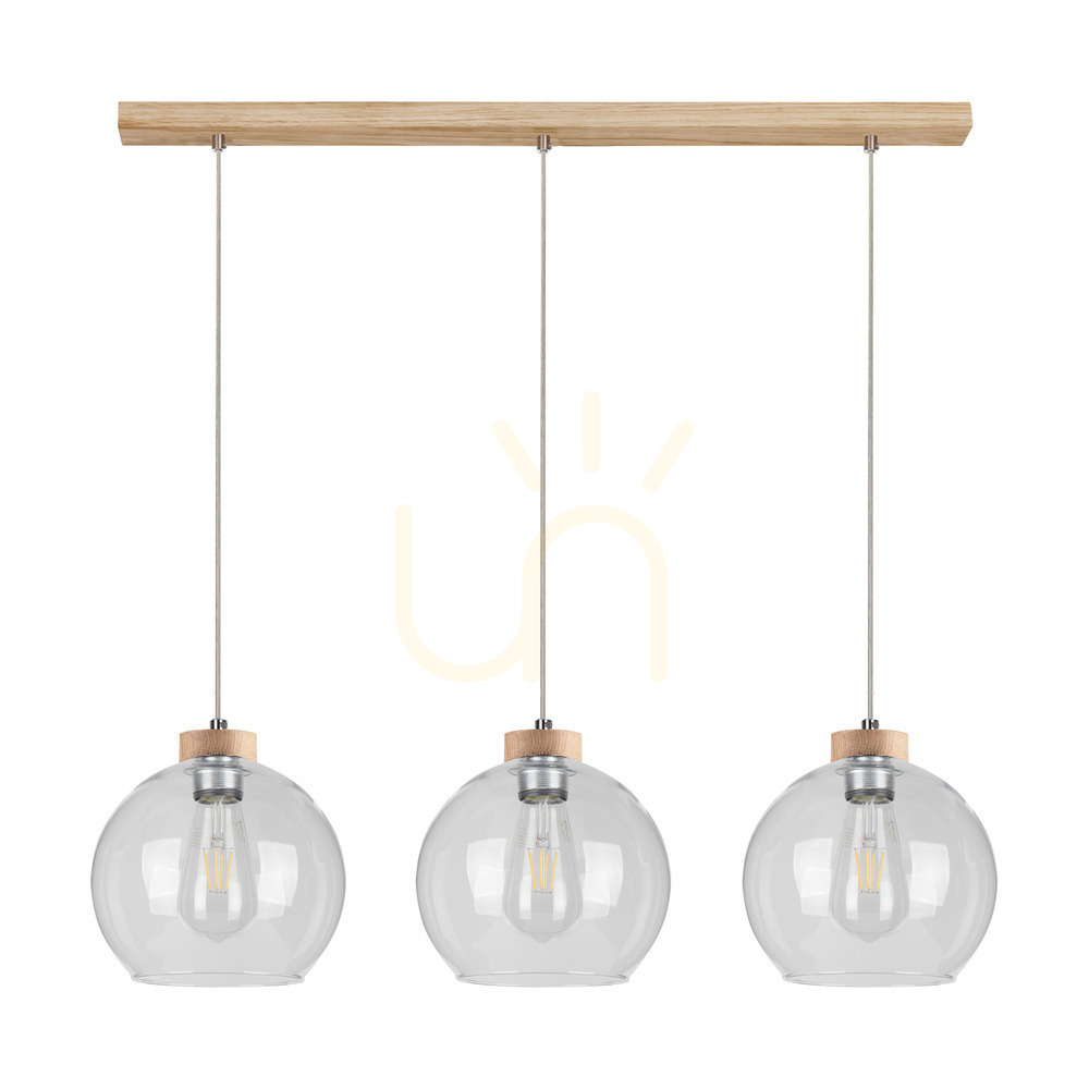 Kontrollera Fiorda taklampa, oljad ek, 3xE27, 100 cm Fiorda taklampa, oljad ek, 3xE27, 100 cm