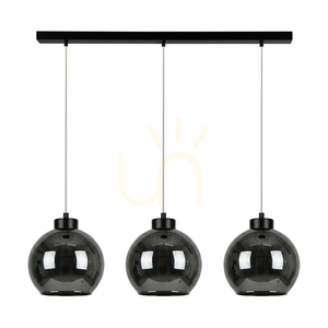 Cameo svart taklampa, 3xE27, 100 cm small 0