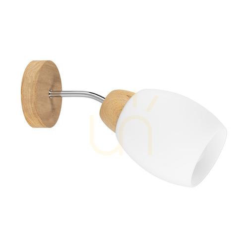 Kontrollera Skaja vägglampa, oljad ek, 1xE27, 30 cm