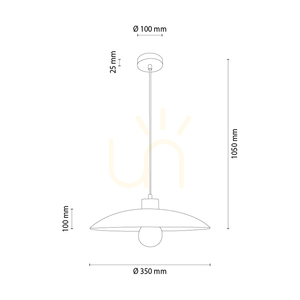 Vox taklampa, oljad ek, 1xE27, Ø35 cm 1 Vox taklampa, oljad ek, 1xE27, Ø35 cm small 1