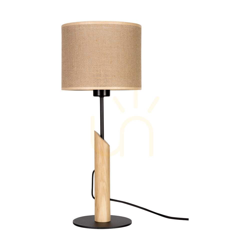 Kontrollera Canva bordslampa, oljad ek/svart, beige lampskärm, 1xE27, Ø20 cm Canva bordslampa, oljad ek/svart, beige lampskärm, 1xE27, Ø20 cm