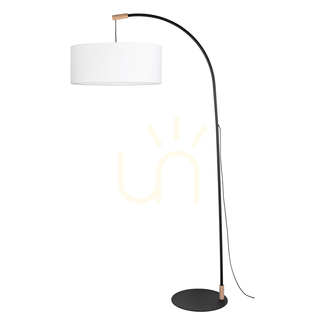 Kontrollera Brindille golvlampa, oljad ek/svart, vit lampskärm, 1xE27, 94 cm Brindille golvlampa, oljad ek/svart, vit lampskärm, 1xE27, 94 cm