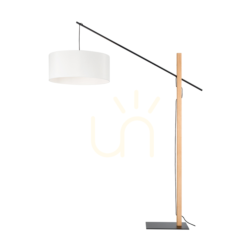 Kontrollera Savra golvlampa, oljad ek/svart, vit lampskärm, 1xE27, 160 cm Savra golvlampa, oljad ek/svart, vit lampskärm, 1xE27, 160 cm