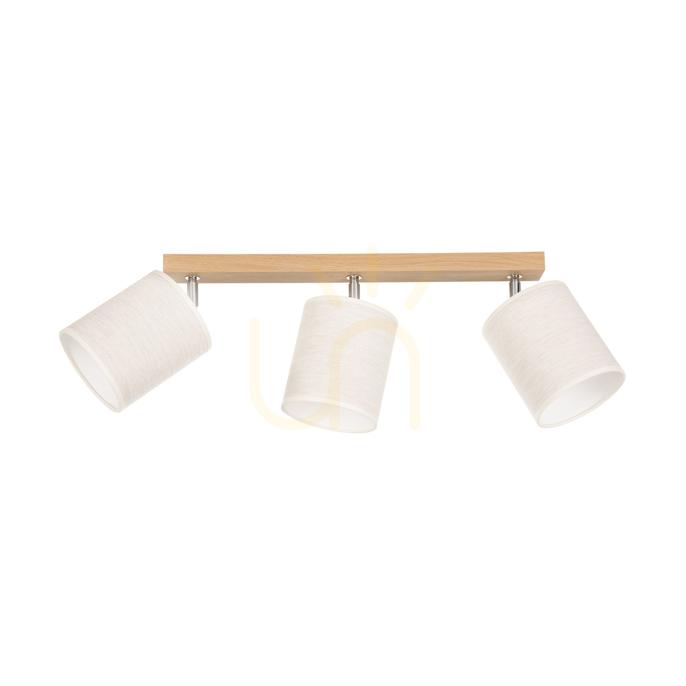 Kontrollera Dreva taklampa, oljad ek, beige skärm, 3xE27, 67 cm Dreva taklampa, oljad ek, beige skärm, 3xE27, 67 cm