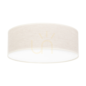 Ignis taklampa, vit, beige skärm, 3xE27, Ø38 cm small 0