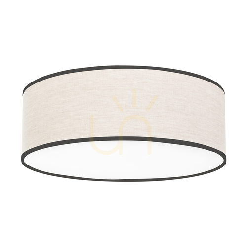 Kontrollera Ignis taklampa, vit, beige-svart skärm, 3xE27, Ø38 cm