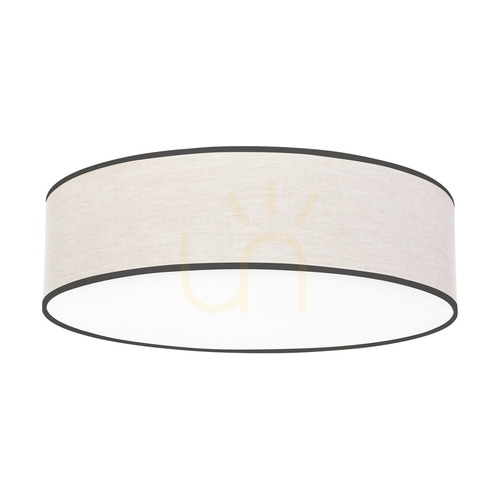 Kontrollera Ignis taklampa, vit, beige-svart skärm, 4xE27, Ø48 cm