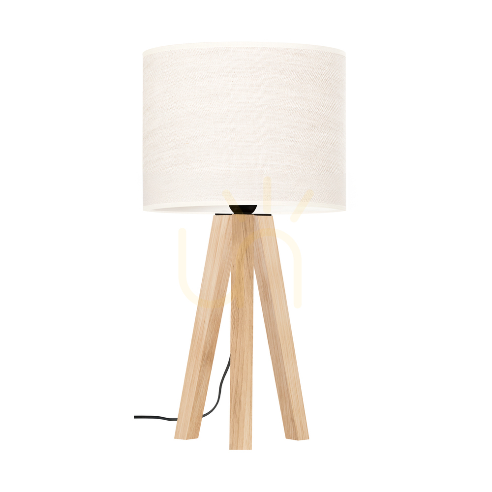 Kontrollera Solea bordslampa, oljad ek, beige lampskärm, 1xE27, Ø22 cm Solea bordslampa, oljad ek, beige lampskärm, 1xE27, Ø22 cm