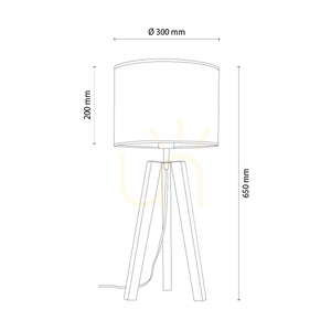 Solea bordslampa, brun/svart, beige lampskärm, 1xE27, Ø30 cm 1 Solea bordslampa, brun/svart, beige lampskärm, 1xE27, Ø30 cm small 1