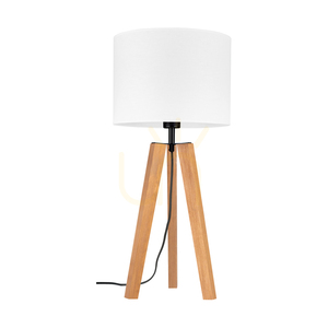 Solea bordslampa, brun/svart, vit lampskärm, 1xE27, Ø30 cm small 0