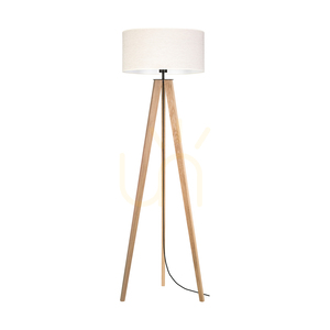 Solea golvlampa, oljad ek/svart, beige lampskärm, 1xE27, Ø50 cm 0 Solea golvlampa, oljad ek/svart, beige lampskärm, 1xE27, Ø50 cm small 0