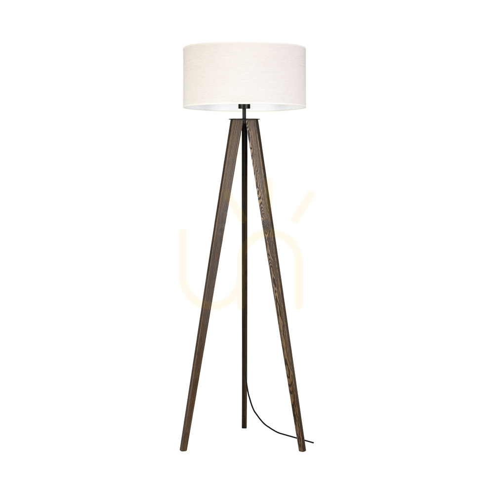 Kontrollera Solea golvlampa, valnöt/svart, beige lampskärm, 1xE27, Ø50 cm Solea golvlampa, valnöt/svart, beige lampskärm, 1xE27, Ø50 cm
