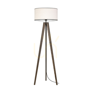 Solea golvlampa, valnöt/svart, beige-svart lampskärm, 1xE27, Ø50 cm 0 Solea golvlampa, valnöt/svart, beige-svart lampskärm, 1xE27, Ø50 cm small 0
