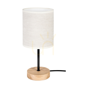 Dreva bordslampa, oljad ek/svart, beige lampskärm, 1xE27, Ø13 cm 0 Dreva bordslampa, oljad ek/svart, beige lampskärm, 1xE27, Ø13 cm small 0