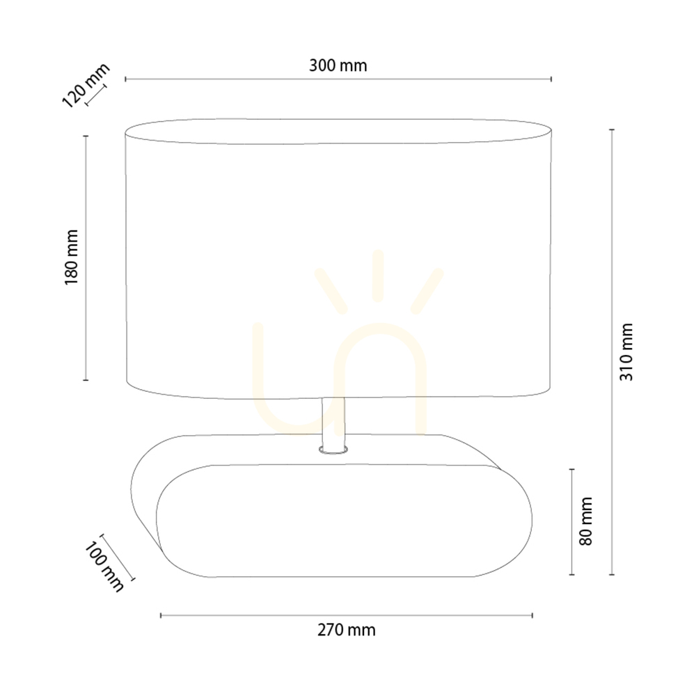 Förhandsvisning Braze bordslampa, oljad ek/krom, vit lampskärm, 1xE27, 30 cm Braze bordslampa, oljad ek/krom, vit lampskärm, 1xE27, 30 cm