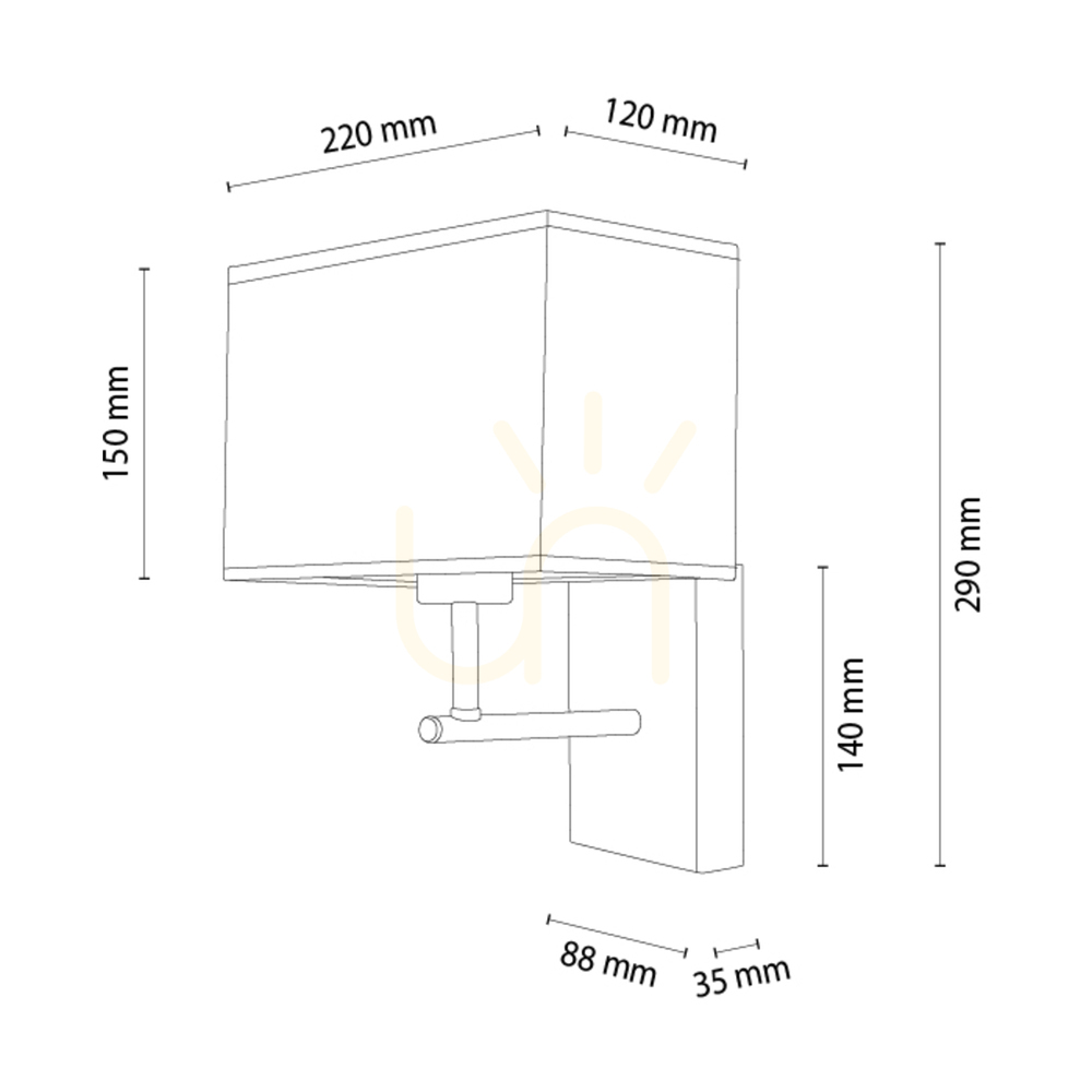 Utsikt Lector vägglampa, oljad ek/svart, svart lampskärm, 1xE27, 22 cm Lector vägglampa, oljad ek/svart, svart lampskärm, 1xE27, 22 cm