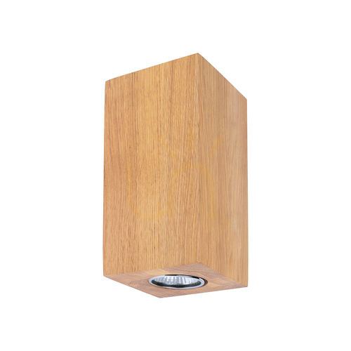 Kontrollera Pevex vägglampa, oljad ek, 2xGU10, 10 cm