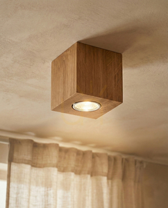 Pevex taklampa, oljad ek, 1xGU10, 10 cm small 1