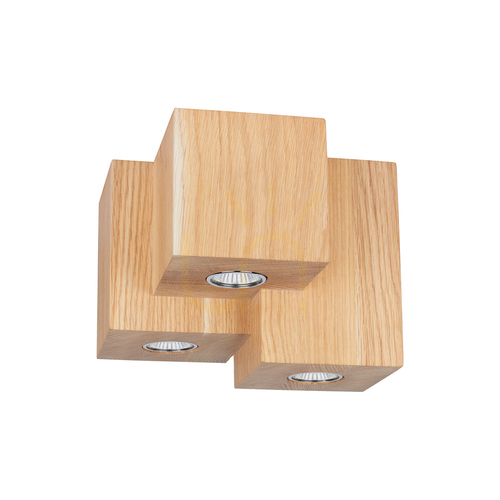 Kontrollera Pevex taklampa, oljad ek, 3xGU10, 20 cm