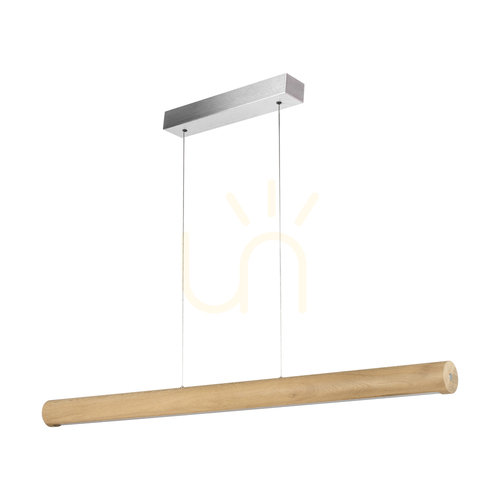 Kontrollera Conor taklampa, oljad ek/matt nickel, 1xLED 34,5 W, belysning uppåt och nedåt, 120 cm