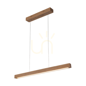 Smal CCT-pendellampa, oljad ek, 1xLED, 26,4 W, 80 cm 1 Smal CCT-pendellampa, oljad ek, 1xLED, 26,4 W, 80 cm small 1