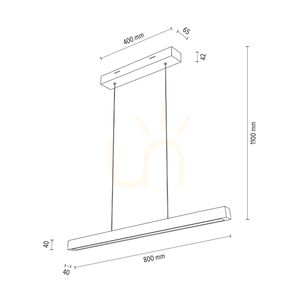Visa Smal CCT-pendellampa, oljad ek, 1xLED, 26,4 W, 80 cm Smal CCT-pendellampa, oljad ek, 1xLED, 26,4 W, 80 cm