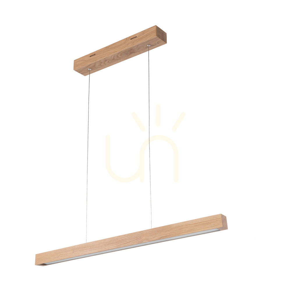 Kontrollera Smal CCT-pendellampa, oljad ek, 1xLED, 26,4 W, 80 cm Smal CCT-pendellampa, oljad ek, 1xLED, 26,4 W, 80 cm