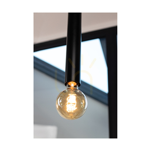 Cylindrisk taklampa 1xE27 max. 60 W, svart/svart/svart PVC, Ø 10 cm small 2