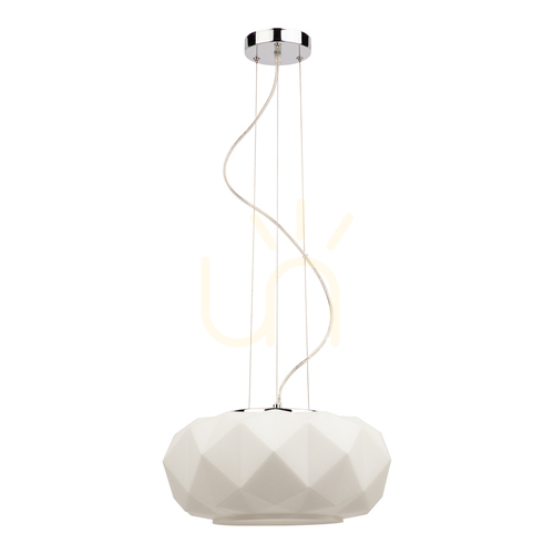 Kontrollera Terra taklampa, 1xE27, Max. 60 W, krom/klar/vit, Ø 38 cm