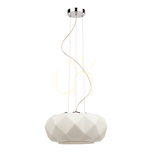 Terra taklampa, 1xE27, Max. 60 W, krom/klar/vit, Ø 38 cm small 0
