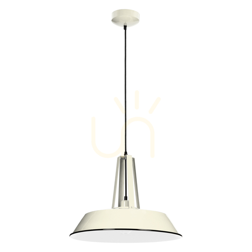 Kontrollera Alvar taklampa 1xE27 60 W elfenben/svart Ø36 cm