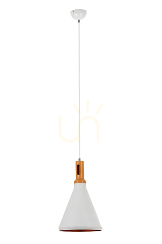 Kontrollera Selene taklampa 1xE27 60 W vit/brun Ø25 cm