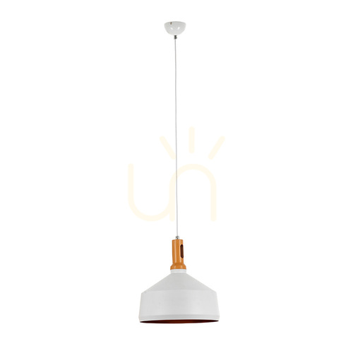 Kontrollera Selene taklampa 1xE27 60 W vit/brun Ø34 cm