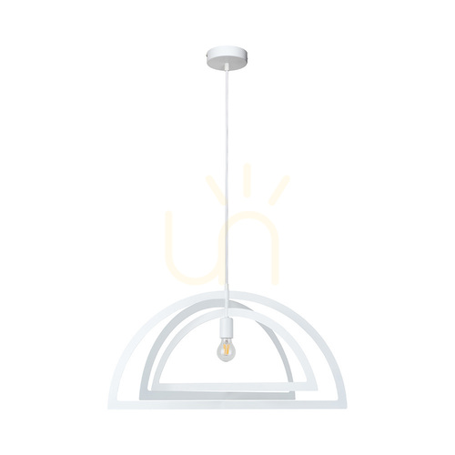Kontrollera Justyna taklampa, 1xE27, 60 W, vit, Ø48 cm