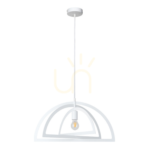 Kontrollera Justyna taklampa, 1xE27, 60 W, vit, Ø57 cm