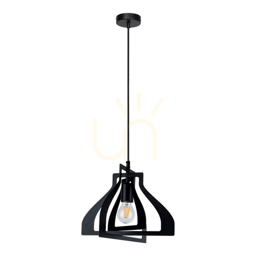 Kontrollera Justyna taklampa, 1xE27, 60 W, svart, Ø52 cm