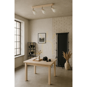 Julietta taklampa, 3xE14, 40 W, blekt ek small 1