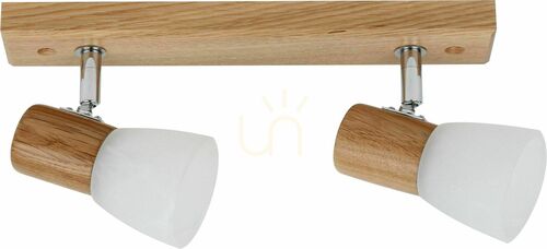 Kontrollera Bea taklist 2xE14 40 W naturlig ek 30,5 cm