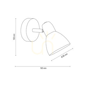 Alga vägglampa 1xE14 Max. 40 W, satinvit, 16,5 cm small 4